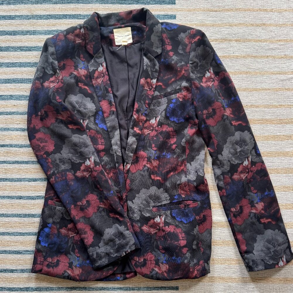 Silence + Noise floral blazer - fully lined - Small